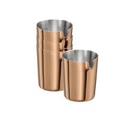 APS 10303 ALLURE - Juego de jarra de leche (acero inoxidable 18/8, revestimiento de PVD, 40 ml, diámetro de 3,5 cm, altura de 4,5 cm, aspecto de cobre)