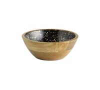 APS 1050 - Cuenco de madera de mango, revestimiento de resina epoxi interior, diámetro de 20 cm, 0,8 litros, frutero, ensaladera, cuenco