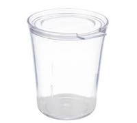 APS 10506 Super Cup - Juego de vasos (8 vasos y 8 tapas, diámetro de 8 cm, altura de 10 cm, 0,25 L, SAN, fabricado en Alemania)