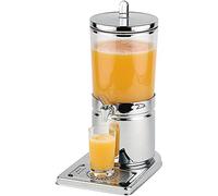 APS 10700 - Dispensador de zumo, 23 x 35 cm, altura: 52 cm, acero inoxidable 18/8, SAN, 1 acumulador de frío con soporte