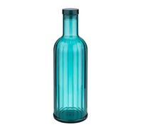 APS 10749 - Botella "Stripes", azul, silicona/MS, 1 L, 9 cm x 28,5 cm
