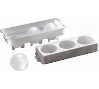 APS 12990Hielo de bola de helado, 23,5x 8,5cm, h: 6,5cm Polipropileno, color blanco, 2piezas, para 3Hielo Bola de 100ml