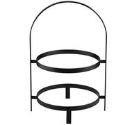 APS 19180 Bandeja THE GRID - Metal negro, 23,5 x 20,5 cm, para 2 platos Ø 20 cm