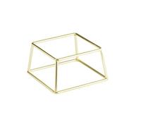 APS 33312 Soporte para bufé MULTI - Metal, 18 x 18 cm, alto: 10 cm, dorado, apilable