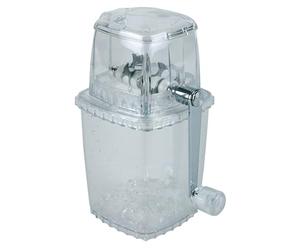 APS 36017 - Picador de hielo de plástico transparente con cortador de acero inoxidable, 12 x 12 x 24 cm