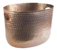 APS 36111 Enfriador de vino/champán, 30 x 23,5 cm, H: 23 cm, aluminio, aspecto de cobre, superficie martillada