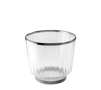 APS 36160 «AUREO» Enfriador de vino/cava, Ø 28 cm, alt.: 25 cm, 10 litros, policarbonato, borde + anillo inferior, aspecto bronce, revestimiento galvánico, apilable