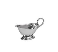 APS 40204 Salsera, acero inoxidable, para asados y postres, 16 x 7,5 cm, H: 9 cm, acero inoxidable 18/8, capacidad: 0,125 litros