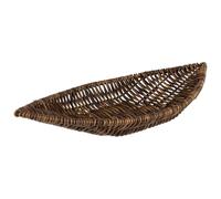 APS 40345 Cove - Cesta de mimbre (polipropileno, cesta de mimbre con alambre de acero inoxidable, 30 x 15 cm, altura 5 cm), color marrón