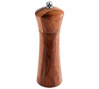 APS 40417 - Molinillo de pimienta de madera de acacia, mecanismo de acero al carbono, diámetro de 5 cm, altura de 17 cm