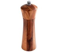APS 40418 - Molinillo de sal de madera de acacia, mecanismo de acero inoxidable, diámetro de 5 cm, altura de 17 cm