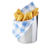 APS 40605 balde Servier, Ø 9,5 cm, H: 8,5 / 11,5 cm, de acero inoxidable, de 0,35 litros, -SNACKHOLDER-