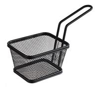 APS 40626 SNACKHOLDER - Cesta para aperitivos (acero inoxidable, 10 x 8,5 x 6,5 cm), color negro