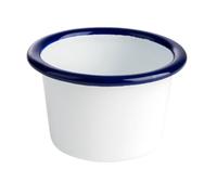 APS 40645 Enamelware - Cuenco de metal (7 x 4,5 cm, 0,08 L), color blanco y azul