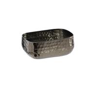 APS 40698 «CRAFT» Bandeja de aluminio con superficie martillada en color gris plomizo, bandeja para pan, para alimentos fríos y calientes, entre otros, 12 x 9,5 x 5 cm, 0,35 l.