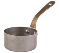 APS 40781 SNACKHOLDER - Cacerola (acero inoxidable, diámetro de 7 cm, altura de 3,5 cm, 0,12 L, aspecto de acero inoxidable envejecido)