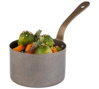 APS 40782 SNACKHOLDER - Cacerola (acero inoxidable, diámetro de 9,5 cm, altura 5,5 cm, 0,3 L, aspecto de acero inoxidable envejecido)