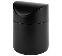 APS 40800 - Cubo de basura de acero inoxidable (12 x 17 cm), color negro