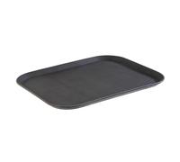 APS 516 Bandeja para Servir Non Slip GN 1/1, 53 x 32,5 cm, Altura 2,5 cm, Superficie Antideslizante, Color Negro