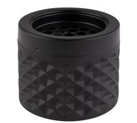 APS 558 Cenicero en negro mate, esmerilado, diámetro 9,5 cm, altura 8 cm, con cierre de bayoneta
