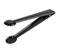 APS 75855 Pinza para hielo, pinza para cubitos de hielo, pulida brillante, con clip de fijación, acero inoxidable, aspecto bronce