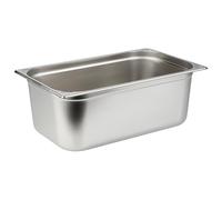 APS 81108 Contenedor GN 1/1, Contenedor Gastronorm de acero inoxidable/Dimensiones 32,5 x 53 cm/Profundidad 200 mm/Volumen 28 litros