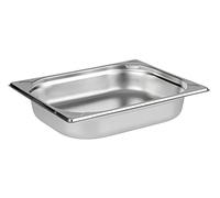 APS 81202 Contenedor GN 1/2, contenedor gastronorm de acero inoxidable/dimensiones 265 x 325 cm/altura 65 mm/volumen 4 litros