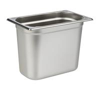 APS 81408 Recipiente GN 1/4, acero inoxidable Recipiente Gastronorm, dimensiones 265 x 160 mm/altura 200 mm/volumen 5,5 litros