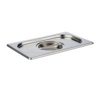 APS 81495 GN 1/4 tapa sin hueco para la cuchara, acero inoxidable, dimensiones 160 x 265 mm/altura 30 mm