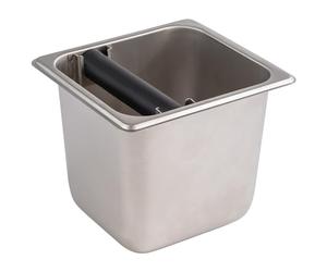APS 81611 GN recipiente knock-off 1/6, recipiente knock-off, acero inoxidable, 17,6 x 16,2 cm, altura 15 cm, 2,4 litros, base antideslizante