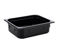 APS 82065 GN 1/2 Depósito Gastronorm de policarbonato, dimensiones 325 x 265 mm/altura 100 mm/volumen 5,9 litros, color negro
