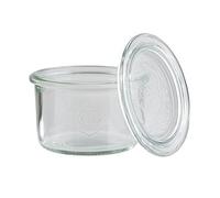 APS 12 tarros originales WECK de 200 ml con tapa, Ø 9 cm, H: 6 cm, forma de dintel, tarro de conserva, tarro decorativo, tarro de postre, tarro de almacenamiento, apto para lavavajillas