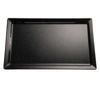 APS 83592 - Pure - Bandeja de 40 x 30 cm, h: 3 cm, melamina, Negro