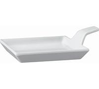 APS 83878 FLYING BUFFET - Plato de melamina para finger food, 9, 5 x 9, 5 x 1, 5/3, 5, color blanco