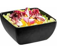 APS 84245 Plato SLATE, 25 x 25 cm, altura 12 cm, 3,8 litros, melamina, negro, aspecto de pizarra