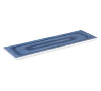 APS 84673 GN 2/4 - Bandeja (melamina, 16,2 x 53 x 2 cm), color blanco y azul