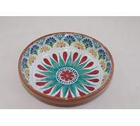 APS 84689 Arabesque - Cuenco de melamina (20,5 cm de diámetro, altura 5,5 cm, decoración interior: diseño español, decoración exterior: aspecto de terracota, 1,1 L)