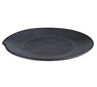APS 84909 DARK WAVE - Plato (melamina, 27 x 2,5 cm), color negro