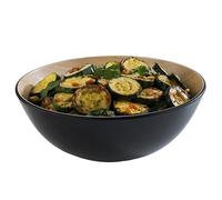 APS 84923 FRIDA - Cuenco (melamina, 1,6 L, 25 x 11 cm), color beige y negro