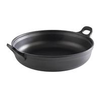 APS 85151 PADELLA, 28 cm de diámetro, altura de 9 cm, melamina, negro, con patas antideslizantes