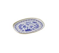 APS 85441 Bandeja GN 1/1 FLORYN - Melamina, 53 x 32,5 cm, decoración azul/blanco, beige, sistema GN