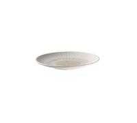 APS 85504 - Plato (melamina, 26 x 3 cm), color blanco y beige