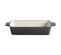 APS 88311 «5 STARS» cacerola, fuente de horno, hierro fundido, apta para inducción, resistente al horno, 33 x 24 cm, altura 6,5 cm, 3,5 litros, antracita