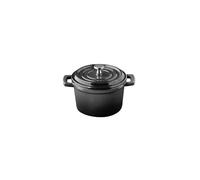 APS 88331 Mini olla con tapa 5 STARS - Hierro fundido esmaltado, 0,35 litros, antracita, apta para inducción