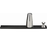 APS 93168 - Esterilla para Bar, 60 x 8 cm, h: 1,7 cm de plástico MS, Negro con N42