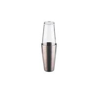 APS 93350 Boston - Coctelera (acero inoxidable y cristal, 9,5 x 30 cm)
