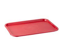 APS Bandeja de comida rápida, bandeja para servir inastillable y apta para el lavavajillas, Made in Germany, 35 x 27 cm, altura 2 cm, rojo