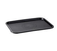 APS Bandeja de Comida rápida, inastillable y Apta para lavavajillas, Fabricada en Alemania, 45 x 35,5 cm, Altura 2 cm, Color Negro