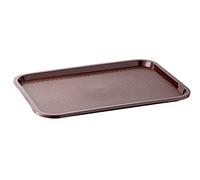 APS Bandeja de Comida rápida, inastillable y Apta para lavavajillas, Fabricada en Alemania, 53 x 32,5 cm, Altura 2 cm (GN 1/1), marrón, 554, 53 x 32,5 cm, Altura: 2 cm