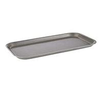 APS Bandeja para servir y decorar - Vintage de acero inoxidable con aspecto de acero inoxidable antiguo, estante para llaves, joyas, bandeja de cocina, bandeja de cocina 34 x 18 cm, altura: 1,5 cm